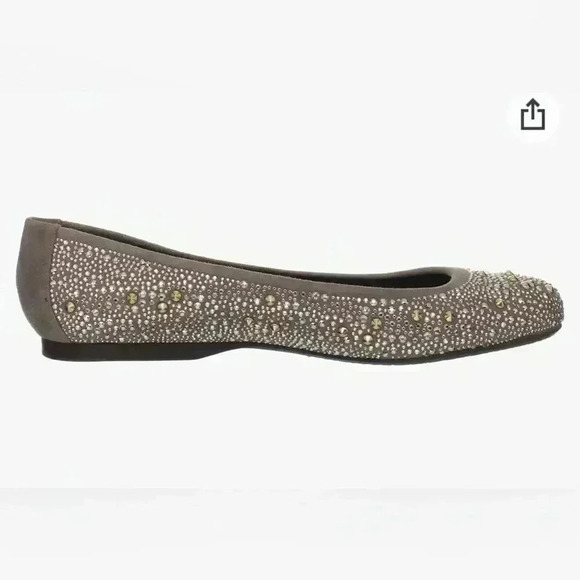 Stuart Weitzman Nubeads Haze Suede Flat - Picture 7 of 7